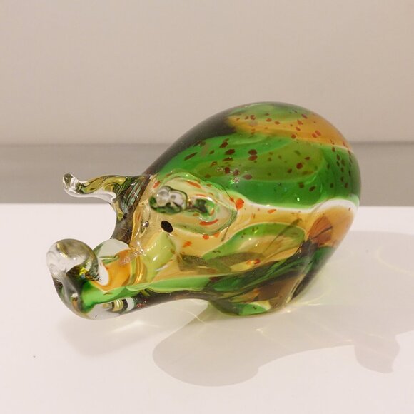 Hand Blown Murano Style Art Glass Pig - Picture 1 of 6